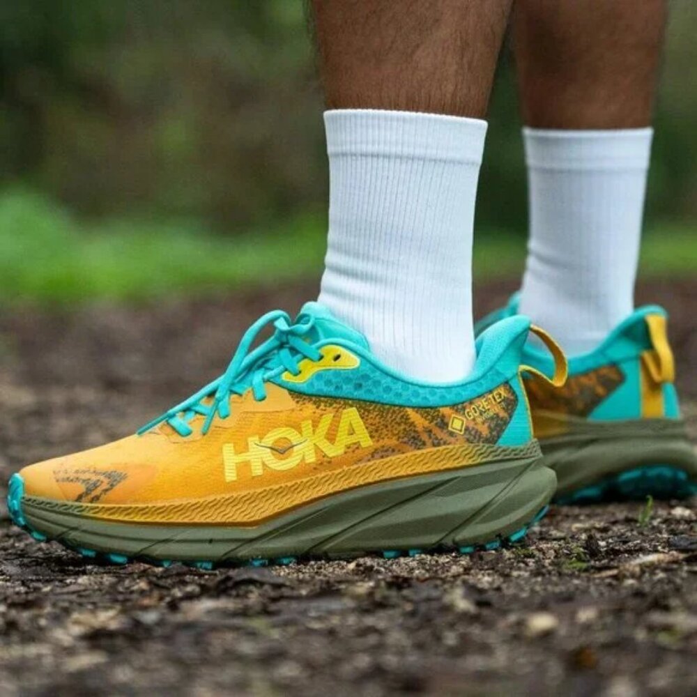 Hoka One One Men's Golden Yellow Avocado Challenger ATR 7 GTX Running Shoes 8.5D